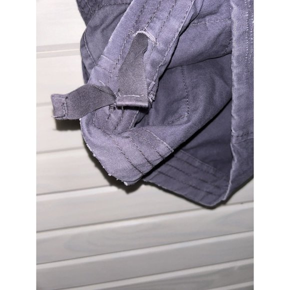 NWT Trailer Cargo Shorts Mens Sz 32 Heavy Duty Cotton Khaki Blue Drawstring - Picture 4 of 10